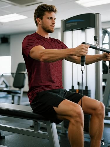 3 Pack Men's Moisture Wicking Dry Fit Tshirts Gym Athletic Performance Short Sleeve Crew Tee Shirts4