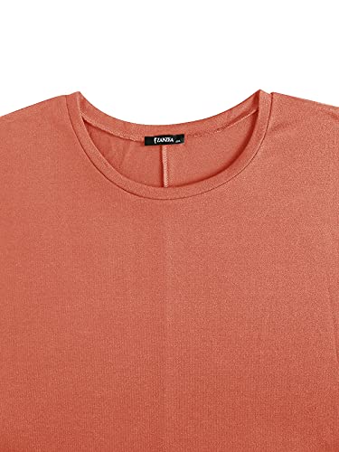 Image of ZANZEA Women's Off The Shoulder Batwing Tops Casual Loose Oversized Tshirts Long Sleeve Fall Pullover Sweater Tops