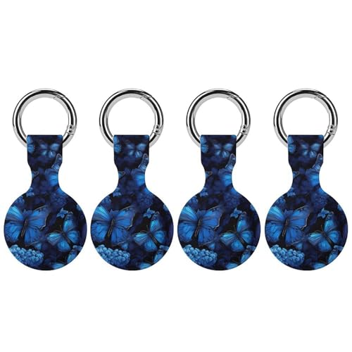 Funda para Airtag de mariposa azul para asegurar tus llaves y mochilas