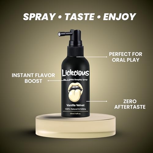 Image of Vanilla Velvet Oral Spray for Couples | Edible Water-Based Flavoured Spray | 100% Vegan, Dermatologically & Clinically Tested | Made in India | 50 ml