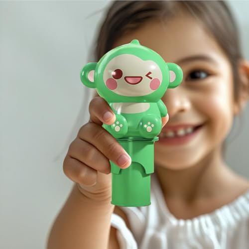 Image of Stamp On Macha, The Monkey, Sticker Stamp and Activity Pad with 10 Pages, 100 Stickers, 1 Stamp Toy Collectible Figure, Fun Learning Activity, Return Gifts for Children from 3 Years