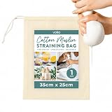 volila Etamine Alimentaire - 1 paquet (35 x 25cm) Sac passoire en...