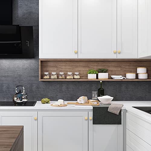 Home Expert Gold Cabinet Knobs 10 Pack Solid Kitchen Cabinet Knobs Hexagon 1.1'' Brushed Gold Knobs For Kitchen Cabinets And Drawers Dresser Knobs #TOP4