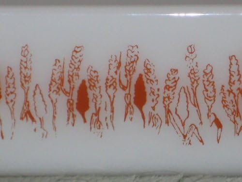 Miniatura 2 de Vintage Proctor-Silex 7 1/4 X 9 X 2 1/2 pulgadas Patrón de trigo de vidrio bandeja para hornear