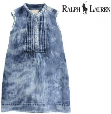 Amazon Co Jp Ralph Lauren ラルフローレン ノースリーブデニムワンピースフリルヴィンテージ 5 並行輸入品 服 ファッション小物