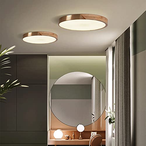 Lámpara de techo de madera Yre estilo americano interior ajustable 32 cm 6