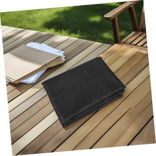 Tapis ignifuge barbecue extérieur réutilisable protège sol noir gaz