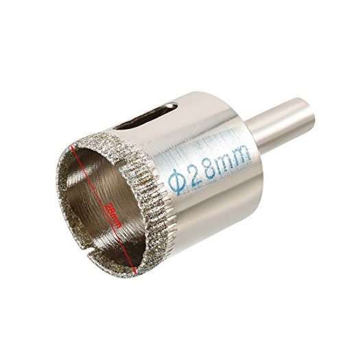 sourcingmap 2PCS 28mm Diamond Coated Hole Saw Drill Bits for Glass Ceramic Tile Marble Rock Porcelain Bottles Pots Brick - Image 2