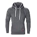 Produktbild SELENECHEN Herren Sweatshirt Kapuzenpullover Sweatjacke Pullover Hoodie Sweat Hoody Sweatshirt Herren Pullover (Dark Gray, 2XL)