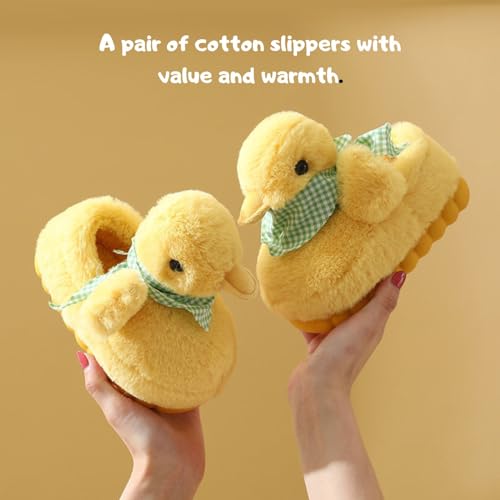 Duck Slippers, Yellow Duck Plush Slippers, Soft Comfortable House Shoes, Novelty Cozy Fuzzy Slippers, Cute Animal Slippers for Women4