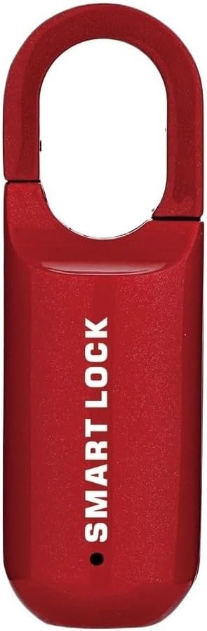 M01 Multifunctional Fingerprint Padlock USB Smart Cabinet Keyless Home Travel Case Drawer Anti Theft Zinc Alloy Lock(Red)