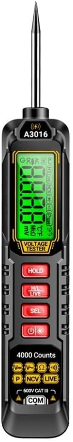 Digital Pen Multimeter For Automotive Use With ACDC Voltage Testing And Backlight Display To Detect Short Circuits And Sensor Signals Digital Pen Multimeter For Automotive Use With ACDC Voltage Testing And Backlight Display To Detect Short Circuits And Sensor Signals