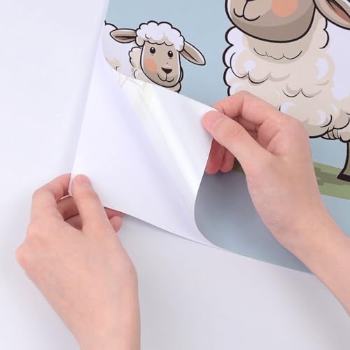 Autocollants mouton imperméables et durables pour bouteille d'eau