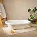 Rotho Babydesign TOP Badewanne - recycelt - Badewanne - Babybadewanne - Kinderbadewanne - Duschbadewanne - weiss