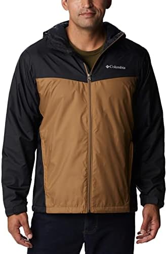 Columbia Men's Glennaker Sherpa Lined Jacket, Black/Delta, 4X Tall