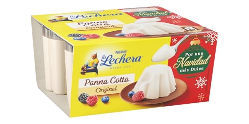 La Lechera Pannacotta Natural, 4 x 100 g