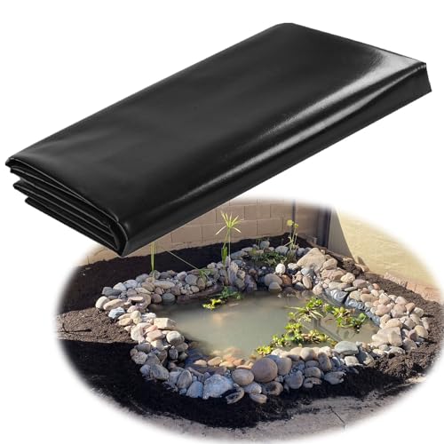 Bâche de bassin de jardin 9x9 m, membrane PEHD pour fontaine et grand étang