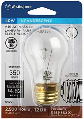 Sylvania 40w 120v oven light bulb Clearance