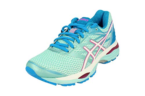 ASICS T6C8N6701, Zapatillas de Running para Mujer, Azul (Aqua Splash / White / Pink Glow), 37.5 EU