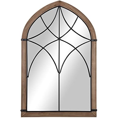 HOMCOM Espejo de Pared de Madera 93x60 cm Cover