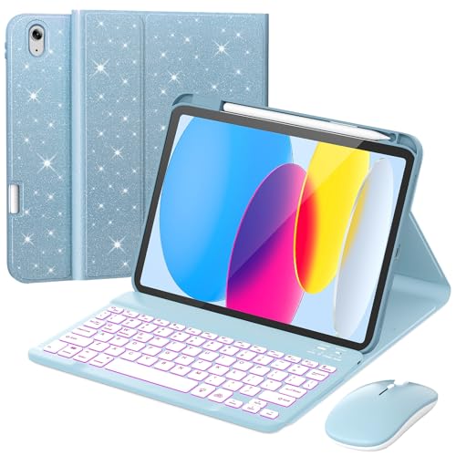 Image of RAYMCRAFT for iPad 11th (A16) /10th Generation Keyboard Case & Mouse Combo