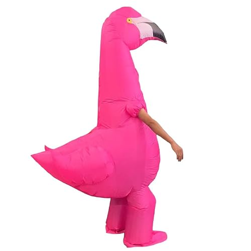 Dinoshenyu Costume de flamant rose gonflable pour adulte, costume d'Halloween pour Halloween, cadeau d'anniversaire, fête costumée – vue 4