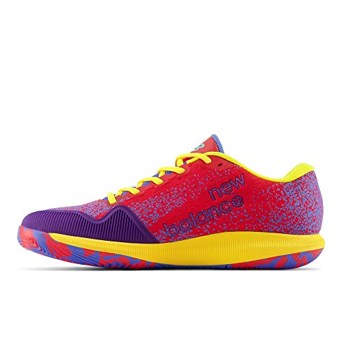 New Balance Men's Fuelcell 996 V4 Hard Court Tennis Shoe, Energy Red/Bright Lapis/Egg Yolk, 11 Wide #TOP6