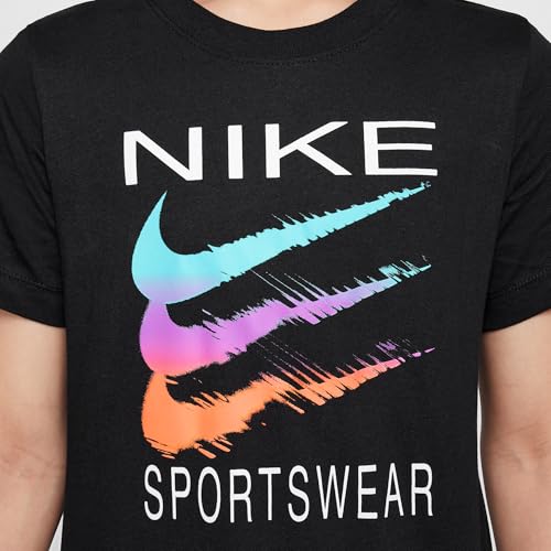 Nike Sportswear Big Kids' T-Shirt (Black, HM5853-010)4