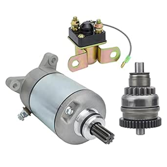 Shamofeng Starter W/Bendix & Relay For Polaris 85-03 Xplorer Trail Blazer Trail Boss Scrambler Big Boss Sportsman Sport Xpress 400 350 300 250 - View #9