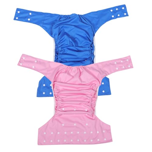 Ipetboom Diapers Adult 2 Pack Waterproof Leak-Proof Reusable Comfortable Breathable for Men Elderly Diaper Inserts