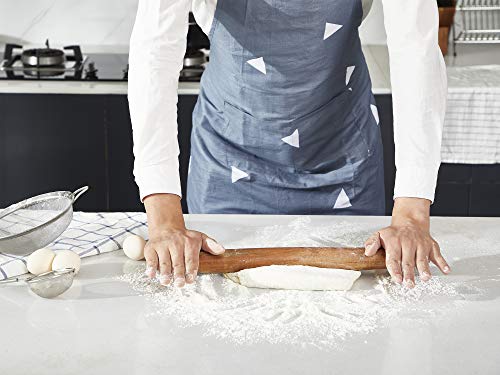 Befano 18 Inch Fondant French Rolling Pin Large Acacia Wood Rolling Pin Kitchen Dough Roller for Baking Pizza Cookie Dumpling Ravioli - Thumbnail 6