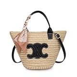 [MKIFJGH] ストローバッグ レディース 手織り 野菜バスケット ホリデー ビーチバッグ ショルダー 脇下 ラージバッグ (ピンク)