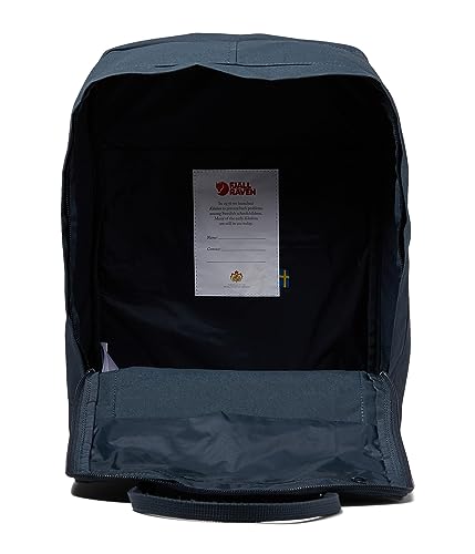 Image of Fjallraven Kanken Laptop 15 Backpack - Padded Laptop Sleeve, Durable Vinylon Fabric - School, Travel, Navy