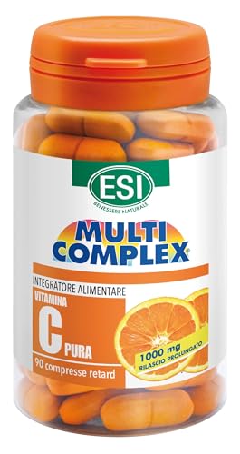 ESI - Multicomplex Vitamina C Pura Retard, Integratore Alimentare Massimo Dosaggio, a Rilascio...