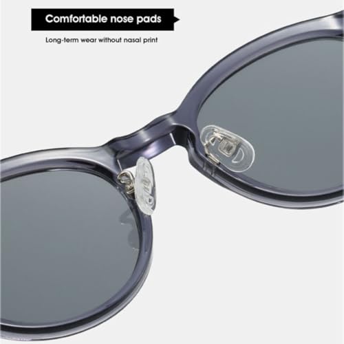 Lunettes de soleil rétro rondes homme verres UV400 couleur bonbon tendance punk rivets - 6