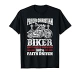 Motorcycle Proud Christian Biker Faith Driven T-Shirt