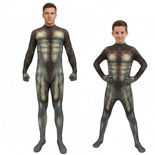 ZiXianGo Mens Boys 3D printed predator Halloween costume， zentai bodysuit for Adults kids...