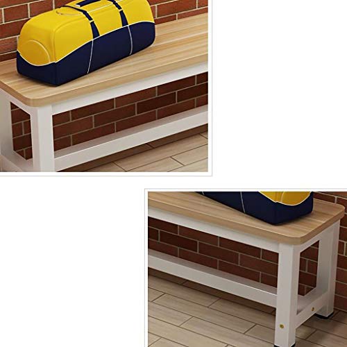 Canapé de repos blanc compact pour optimiser les petits vestiaires