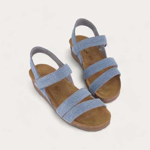 Image of NAOT Kayla Women's Sandals - Supportive 3-Strap Design with Backstrap, Cork & Latex Footbed - Arch Support - Travel-Friendly Comfortable Walking Sandals for All-Day Wear