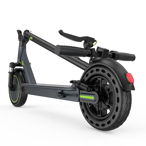 Roinside Scooter for Adults- 8.5 Solid Tires/350W Motor 19 MPH Digital Display Up to 16Miles Long-Range Commuting Folding E-Scooter for Adults with Dual Braking System App