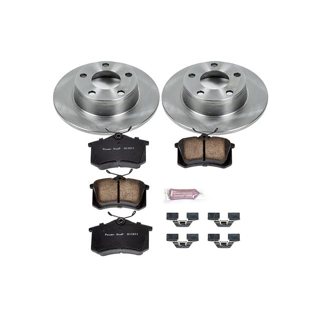 Image of PowerStop Rear Brake Kit for Audi A6 Quattro 1999-04 - Z17 Ceramic Brake Pads & Disc Rotors Replacement, KOE4845