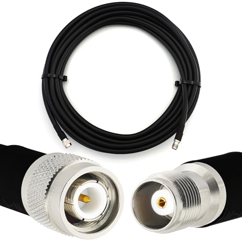 Câble coaxial TNC mâle vers TNC femelle de 25m HF400 50 Ohm pour antenne RF