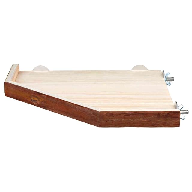 TRIXIE Techo y Plataforma Natural Living, 33 × 33 cm, Pequeños Mamíferos