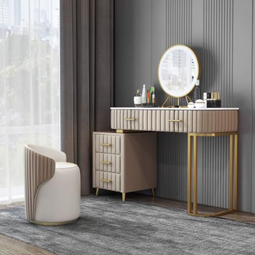 Asiento de tocador con respaldo ergonómico para evitar dolores de espalda 6