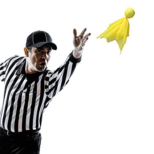 image for Gejoy 6 Pieces Football Penalty Flag Tossing Flags Sports Fan Set Pena