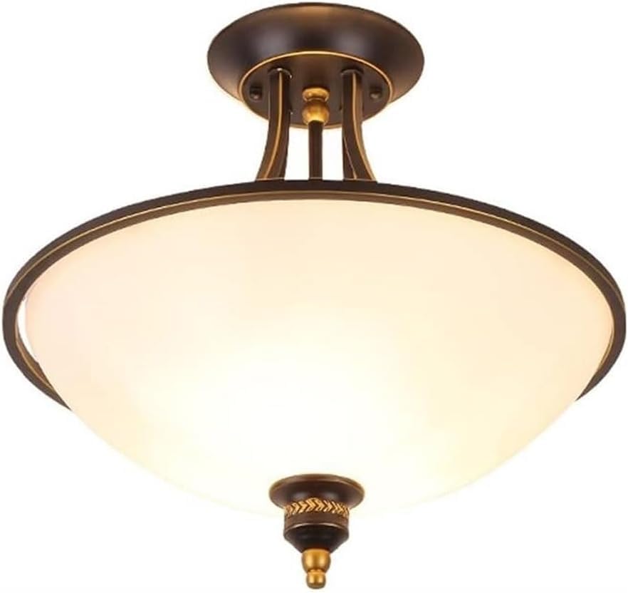 Plafonnier mi-siècle en verre pour illuminer chaleureusement votre salle à manger ou cuisine
