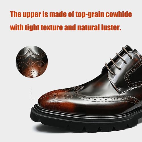 Men's Breathable Oxford Dress Shoes for Wedding, Office and Business Casual Non-Slip Sole with Cushioned Support2