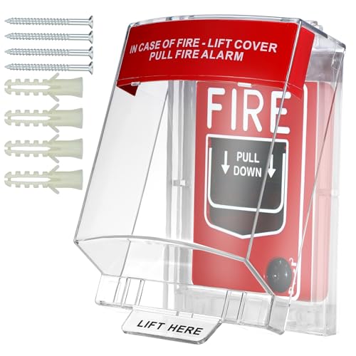 BESPORTBLE Pull Station Cover - Full Coverage Guard for for Manual Call Point Button for Homes and Businesses Pull Stations High Temperature Resistant Easy Installation