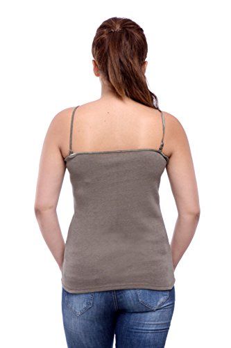 Image of Teemoods Women's Cotton Spaghetti Strap Camisole Slip - Adjustable Straps, Slim Fit, Soft Innerwear Tank Top for Layering & Everyday Comfort