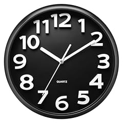 Plumeet 13 '' Wall Clock, Large Battery Operated Wall Clocks Silent Non Ticking Quartz, Modern item
